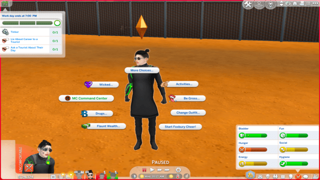 Male Sim using UI Cheats